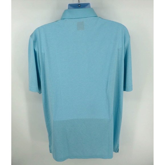 Callaway Mens XL Petit Four Heather Polo Shirt Blue Striped NWT $70 - Picture 5 of 5